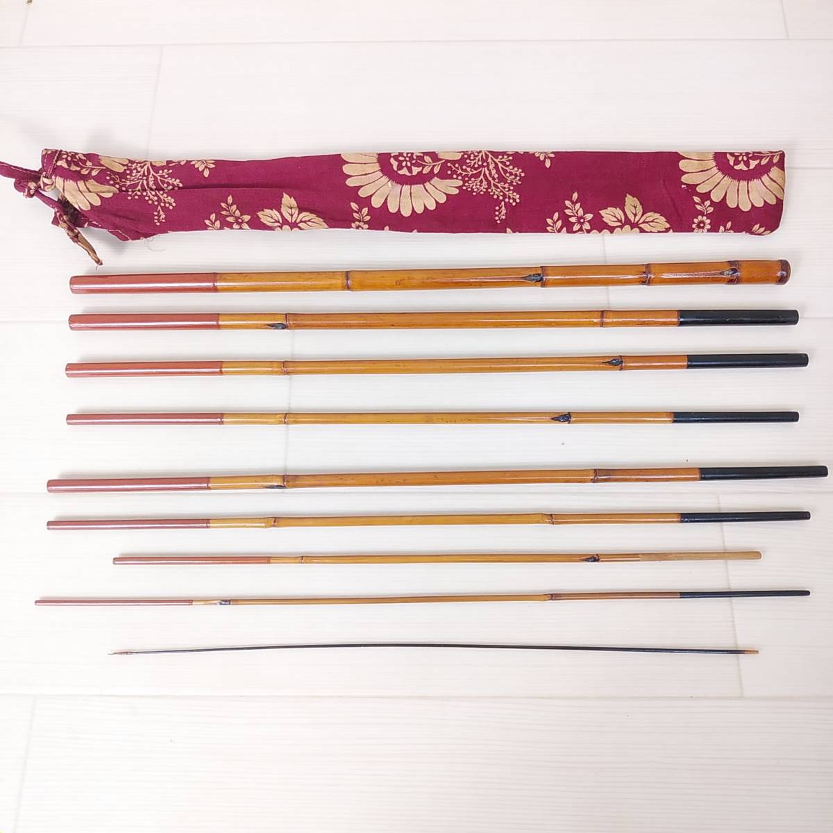 定番，新作 釣竿 竹竿 約270cm 管理4