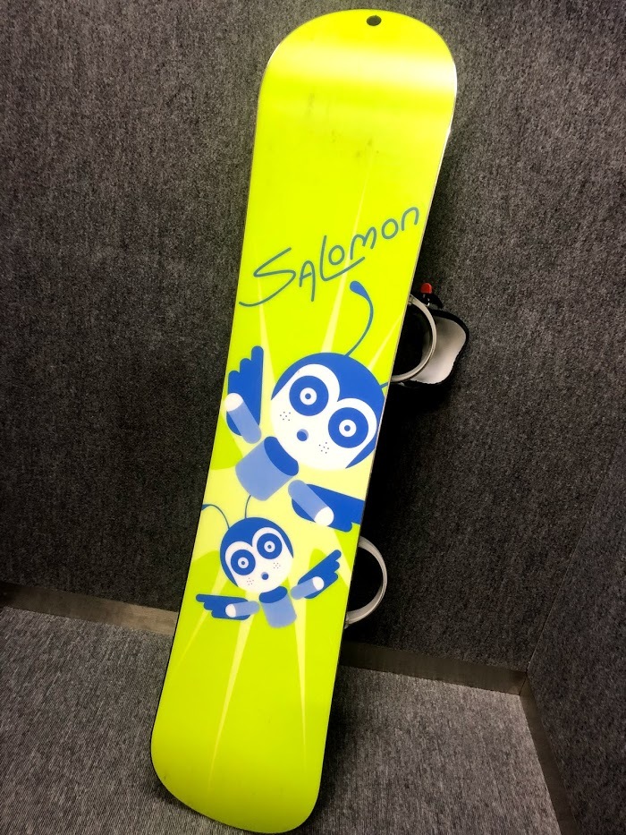 SALOMON スノーボード130cm バイン付き キッズ子供用SALOMONサロモンスノーボード＆ビンディングセット130cm