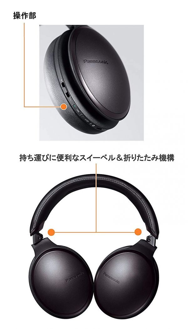 動作確認不明アウトレット パナソニック ワイヤレスステレオヘッドホン