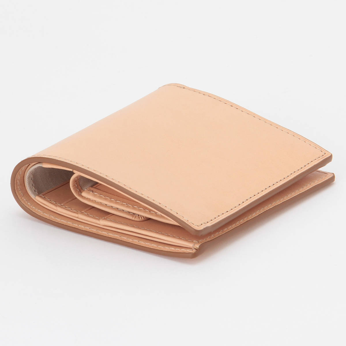 MUJI 無印良品 - イタリア産 財布 二つ折り財布 ヌメ革 二つ折り (無印