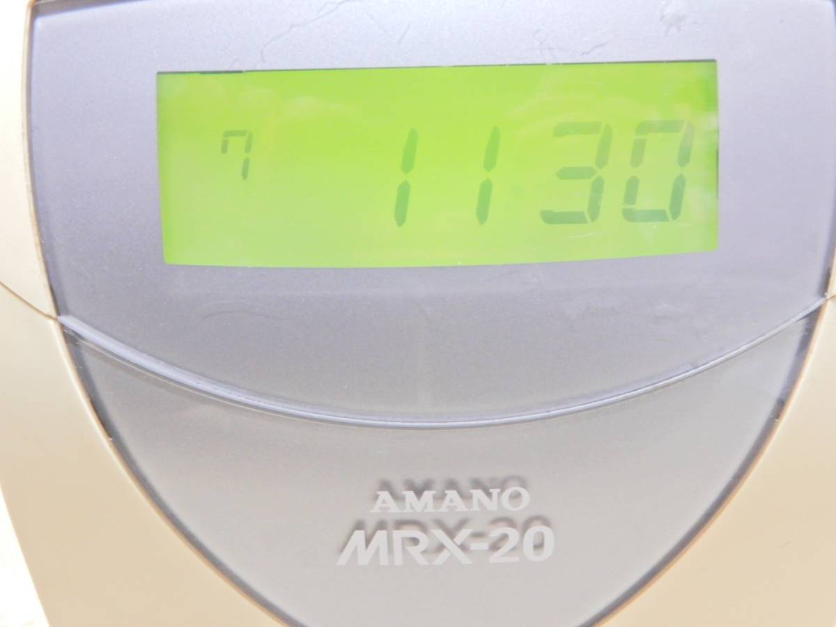 オフィス用品 AMANO タイムレコーダー MRX-20 ◇ 即決！