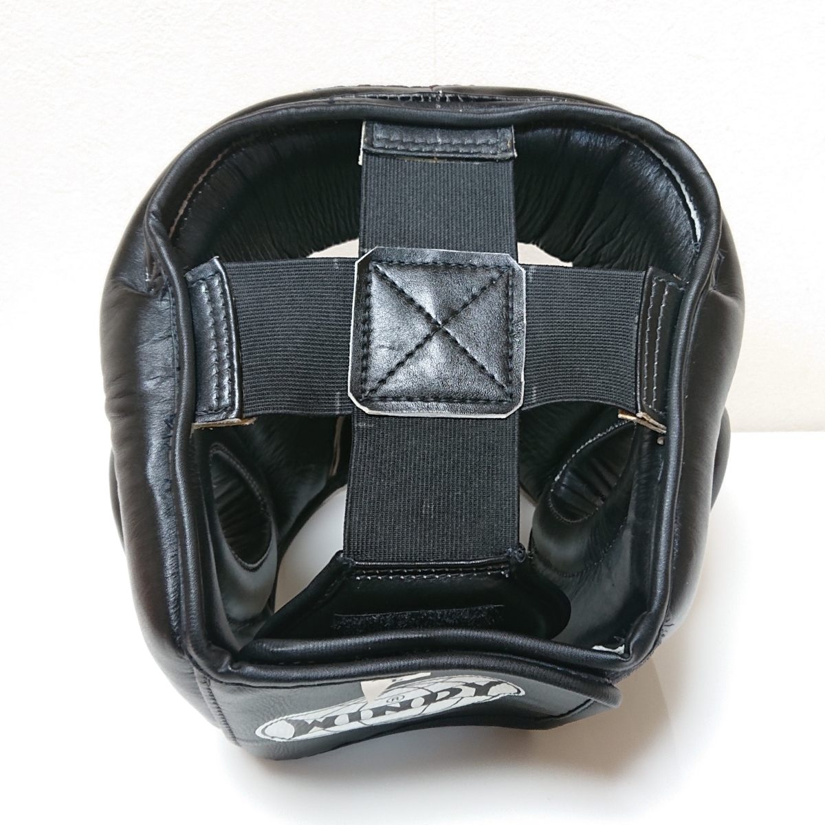 WINDY キックミット 黒 ストラップ付き WINDYウィンディ ヘッドギア (L