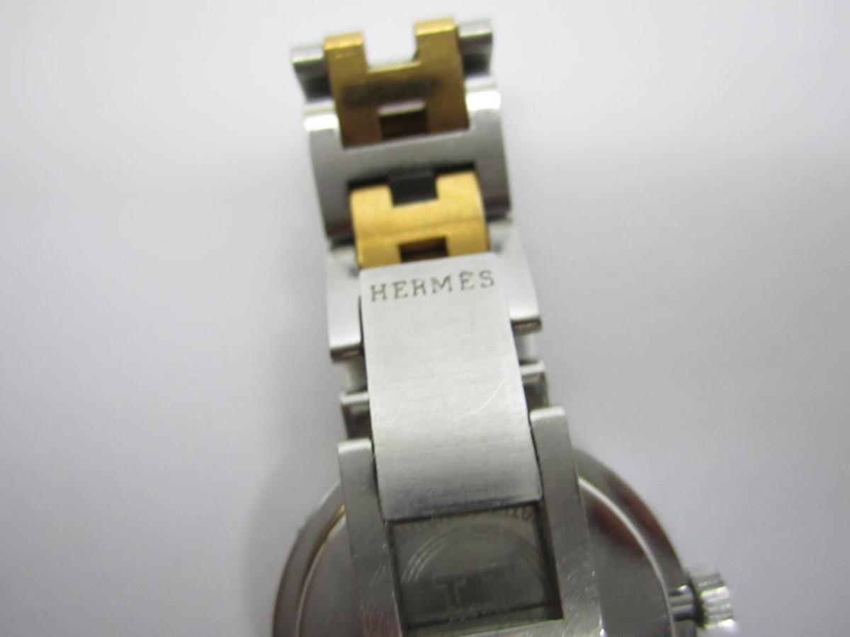 O-4321】HERMES エルメス クリッパー コンビ 腕時計 レディース