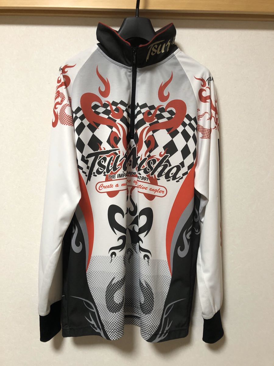 大人気，新品 釣武者 ドライシャツ Mサイズ 長袖 ジップシャツ インパクトシャツ サンライン がまかつ がま磯 SUNLINE グレ 尾長 遠征 綺麗(フィッシングスーツ)｜売買されたオークション情報、yahooの商品情 フィッシングスーツ