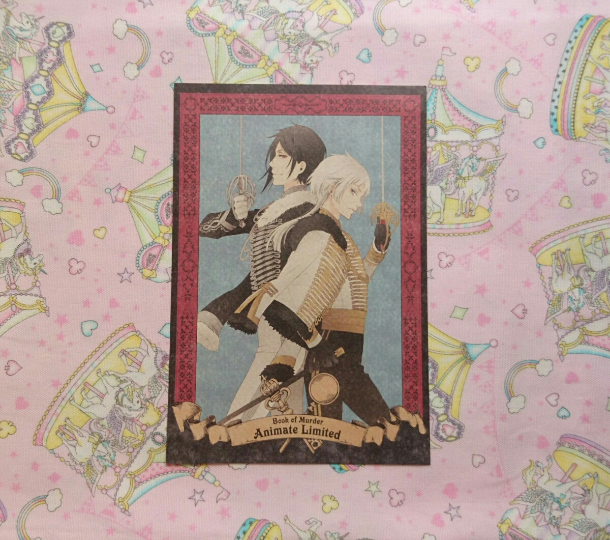 黒執事 アニメイト Book Of Murder Dvdの特典 セバスチャン チャールズ グレイ イラストカード ポストカード 枢やな その他 売買されたオークション情報 Yahooの商品情報をアーカイブ公開 オークファン Aucfan Com