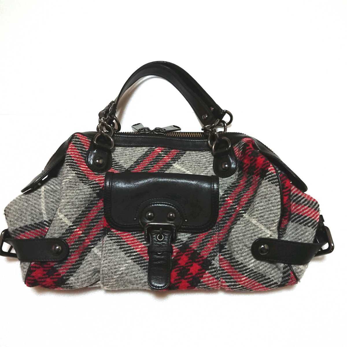 BLUE BURBERRY LABEL バーバリー ブルーレーベル ハンドバッグ LABEL
