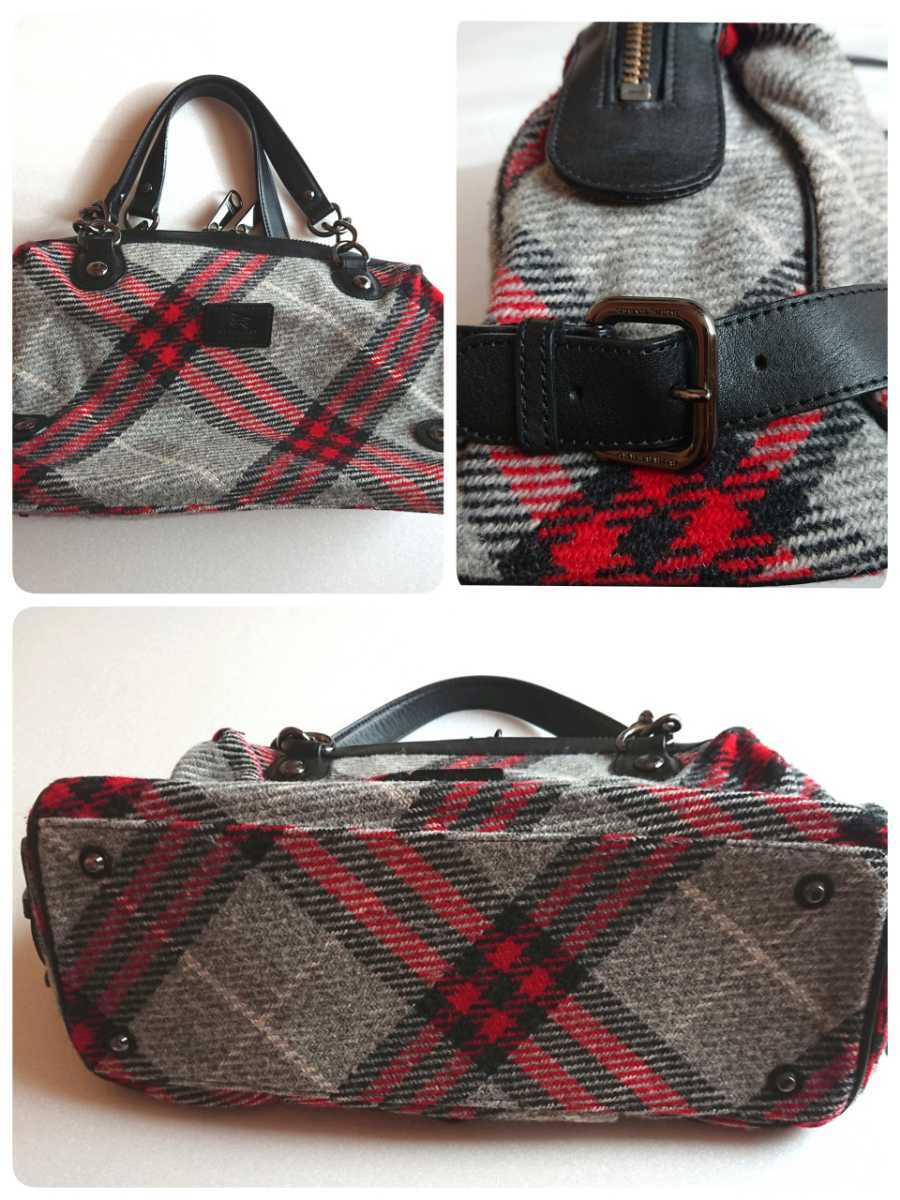 BLUE BURBERRY LABEL バーバリー ブルーレーベル ハンドバッグ LABEL