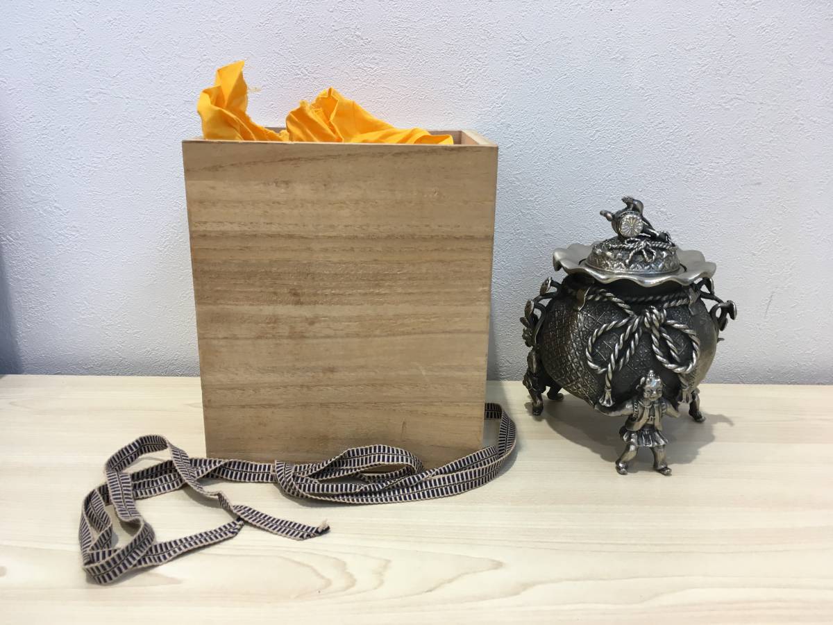 煎茶道具 茶合 茶量 仙 その1 在銘共箱 在 時代 桃煎茶道具：竹彫茶合