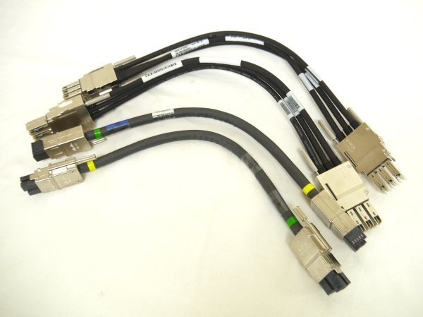 H152 Cisco シスコ LEONI レオーニ 20671 30㎝ Bladestack ケーブル2本/High Speed ...