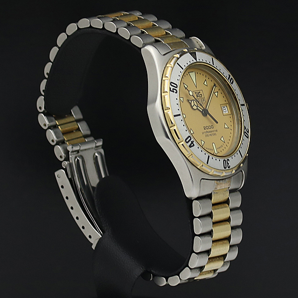 【実働】TAG HEUER タグホイヤー 腕時計 974.008 SS/GP 1円 タグホイヤー 稼働 プロフェッショナル QZ TAG - タグ HEUER