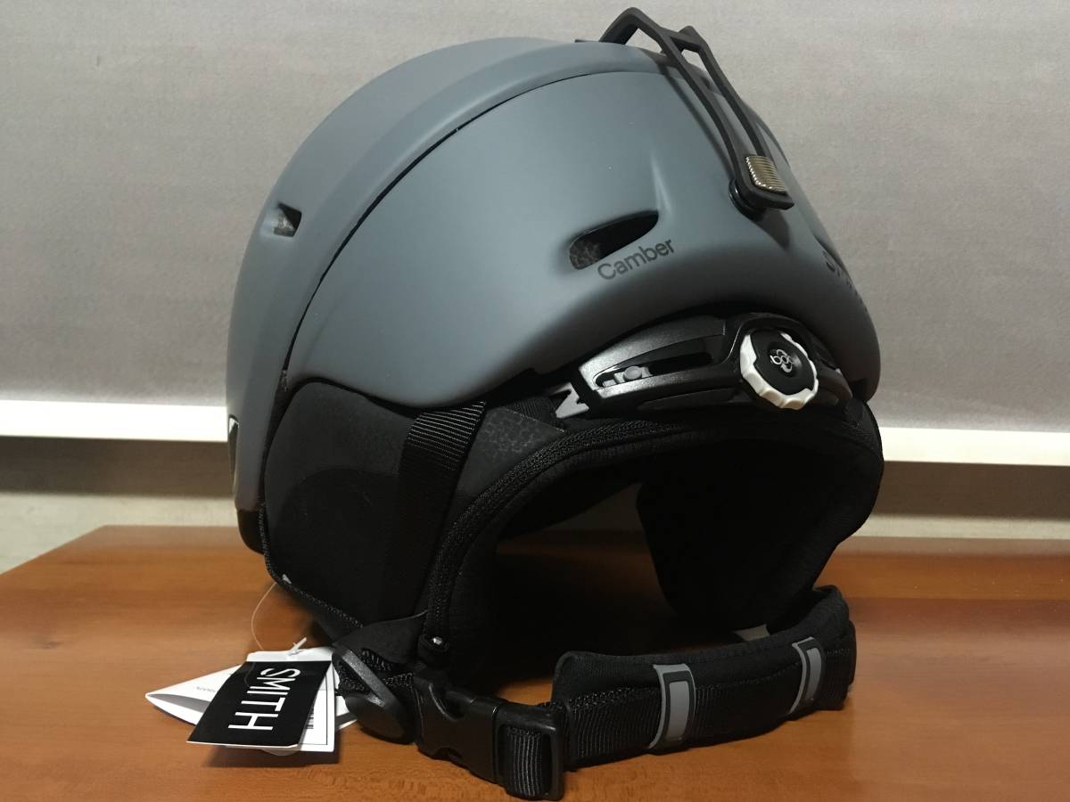 美品smith スミス Camber Lサイズ ヘルメット SM03 新品 SMITH Camber L 59-63cm Matte Charcoal スミス キャンバー