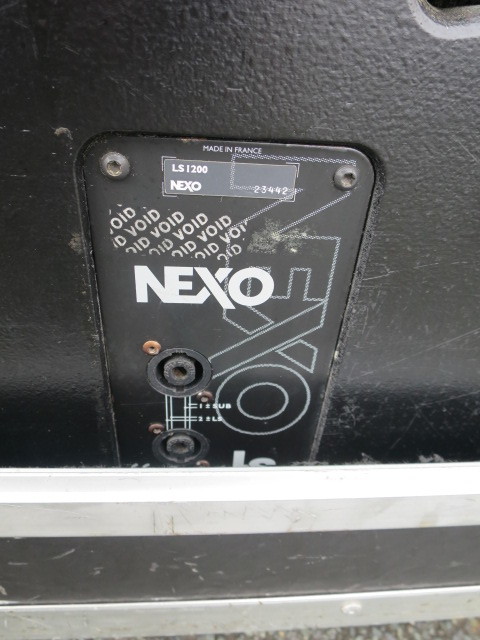 PAスピーカー　NEXO LS-1200 × 2台（NEXO・PSシリーズ・サブウーファー）キャスター付FRPハードケース付_6