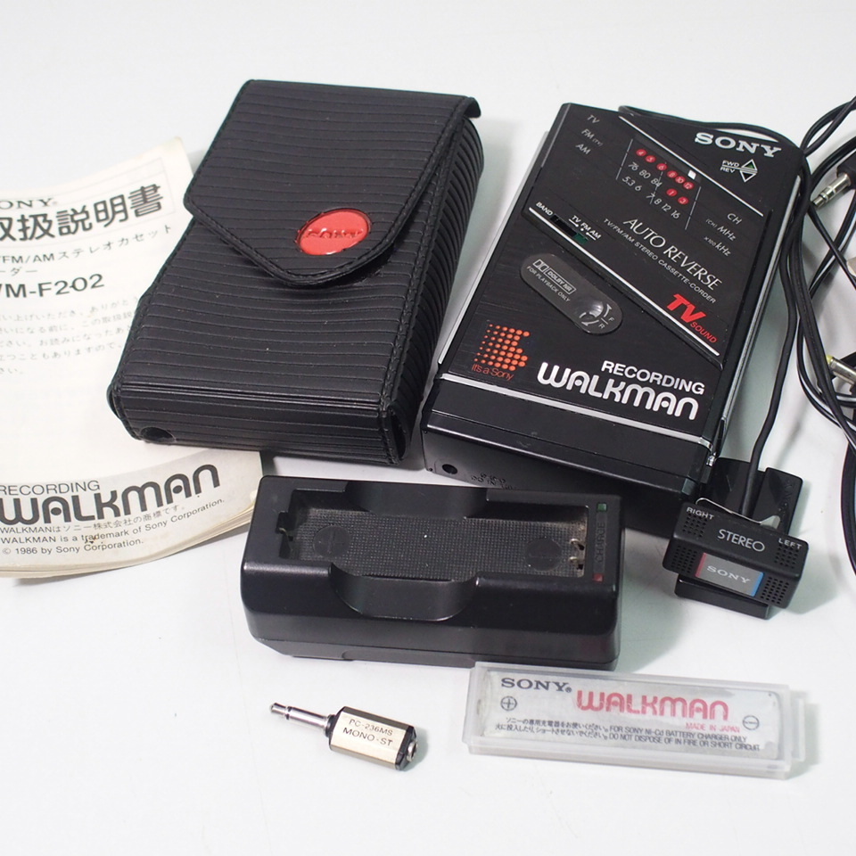 SONY ソニー WM-F202 RECORDING WALKMAN 取説付 ウォークマン TV/FM/AM