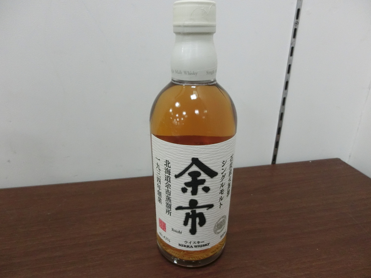 冬に購入 未開栓 NIKKA ニッカ シングルモルト余市 500ml アルコール43