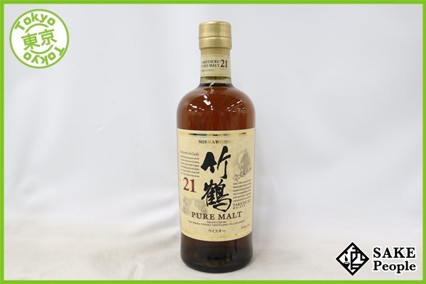 ◇注目! ニッカ 竹鶴 21年 ピュアモルト 700ml 43% ジャパニーズ