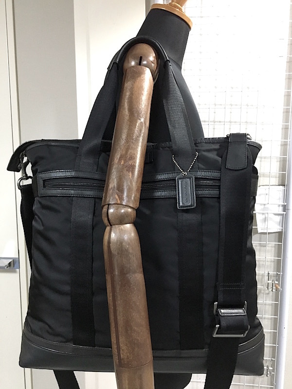 78Y200120P 美品 COACH コーチ メンズ バッグ 検) ビジネスバッグ