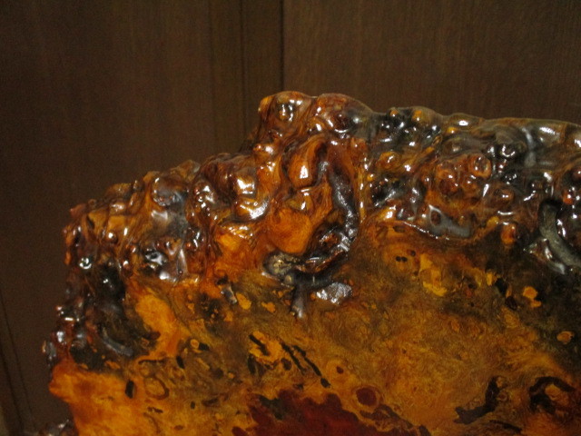 【美品】極上花梨瘤 一枚板 衝立葡萄杢 玉杢 天然木 間仕切り オブジェ 銘木 逸品 唐木 花梨 無垢材 瘤杢・葡萄杢 瘤付き 一枚板 衝立/間仕切り/