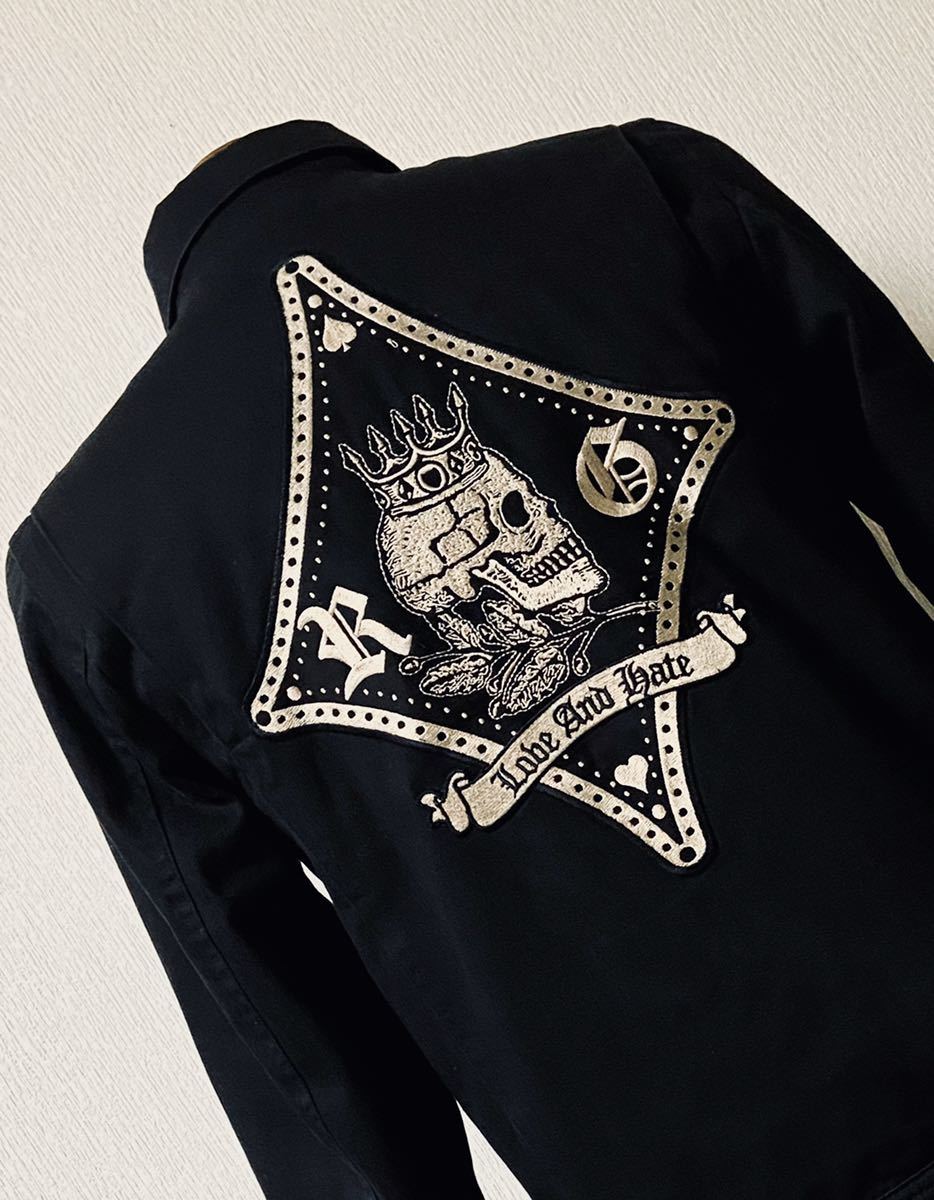 ルードギャラリー RUDE GALLERY シリアルナンバー入り スカル刺繍 