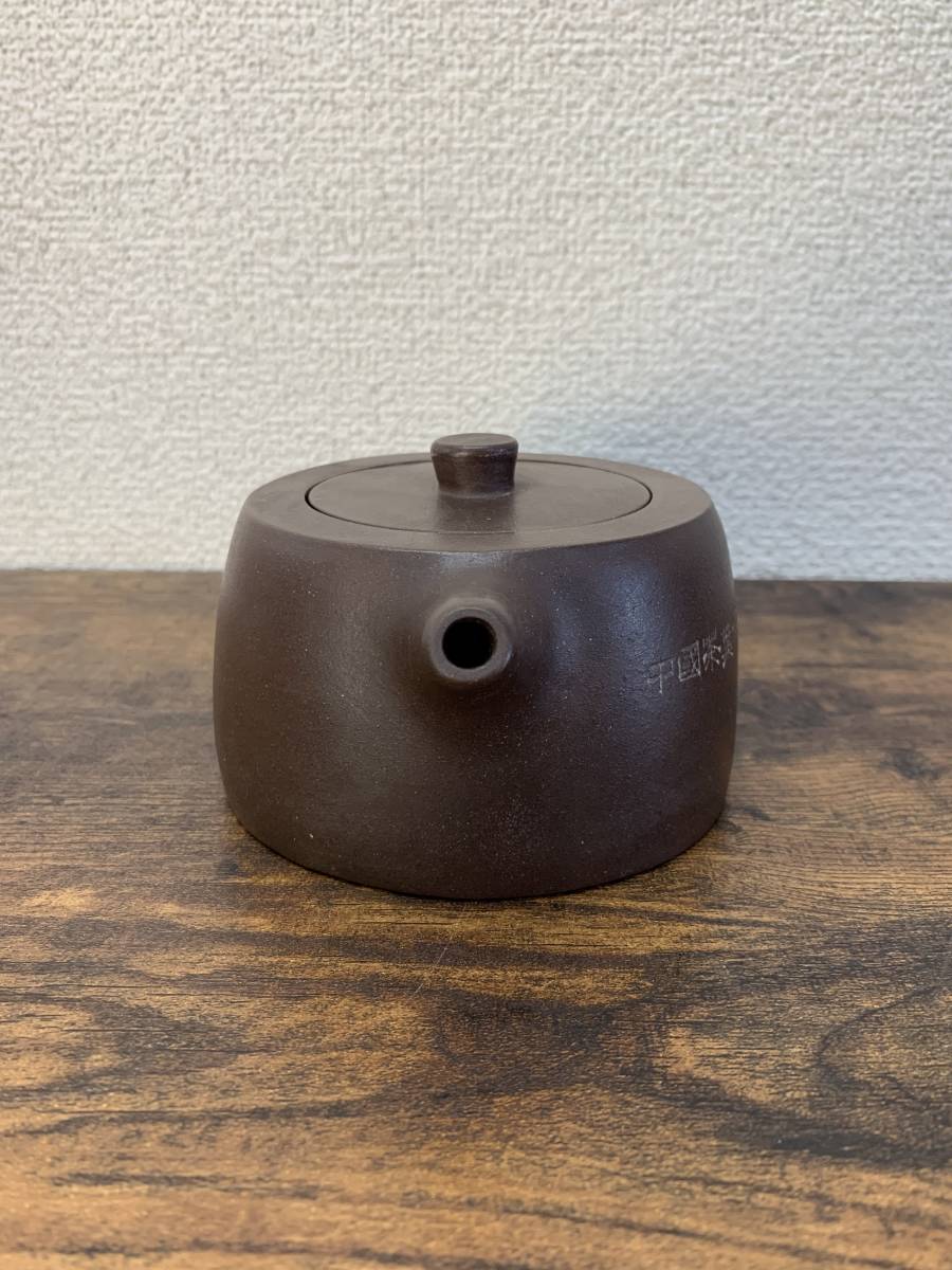 在銘 急須 紫砂 中国宜興 煎茶道具 紫泥 朱泥 茶道具 朱泥急須