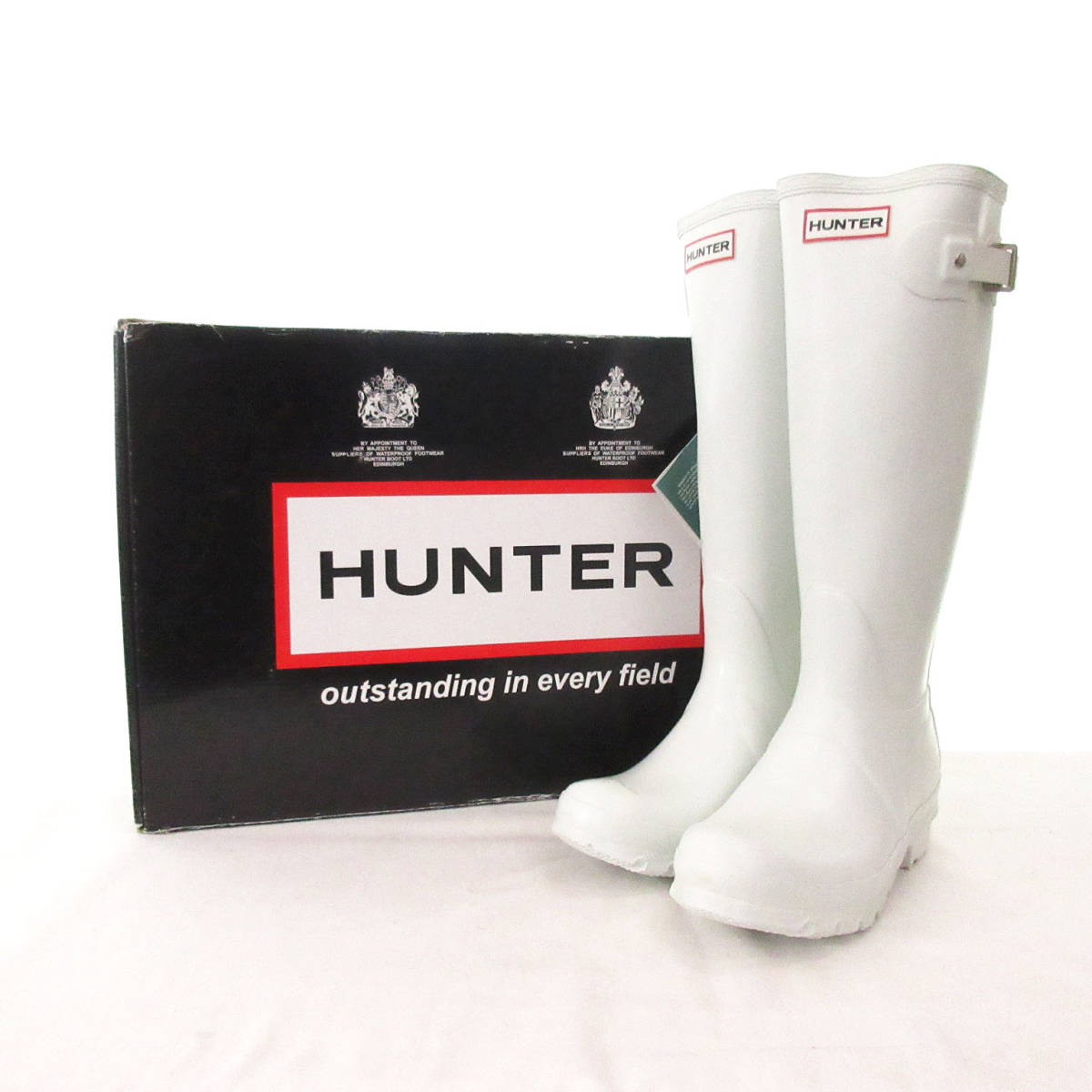 本物保証，得価 ハンター HUNTER 品 レインブーツ オリジナル トール W23606 ホワイト 白 UK4 23.0 Z03 013AG(ハンター)｜売買されたオークション情報、yahooの商品情報をアーカイブ公開 - オークファン ハンター