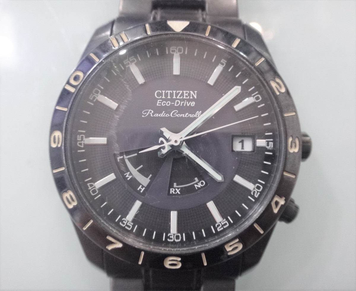 CITIZEN オルタナ - シチズン 日付つき 電波・ソーラー時計 BK17 