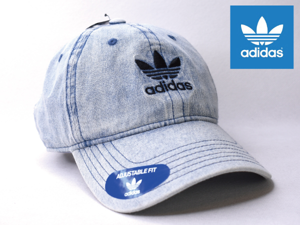 A07 Adidas アディダス ウォッシュソフトデニム生地 キャップ 帽子 カジュアル 古着系にも Usモデル 男性用 売買されたオークション情報 Yahooの商品情報をアーカイブ公開 オークファン Aucfan Com