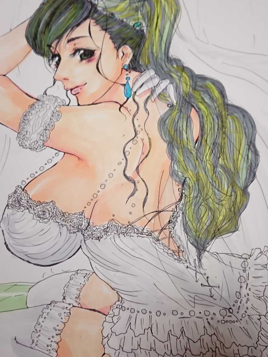 手描きイラスト ウェディング オリジナル むちむち 手描きイラスト 売買されたオークション情報 Yahooの商品情報をアーカイブ公開 オークファン Aucfan Com