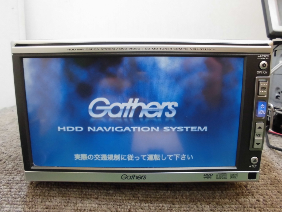 ALPINE vxh-071MCV HDD ナビゲーション ☆ ホンダ純正 HDDナビ ギャザズ Gathers VXH-071MVC DVD対応 ALPINE製
