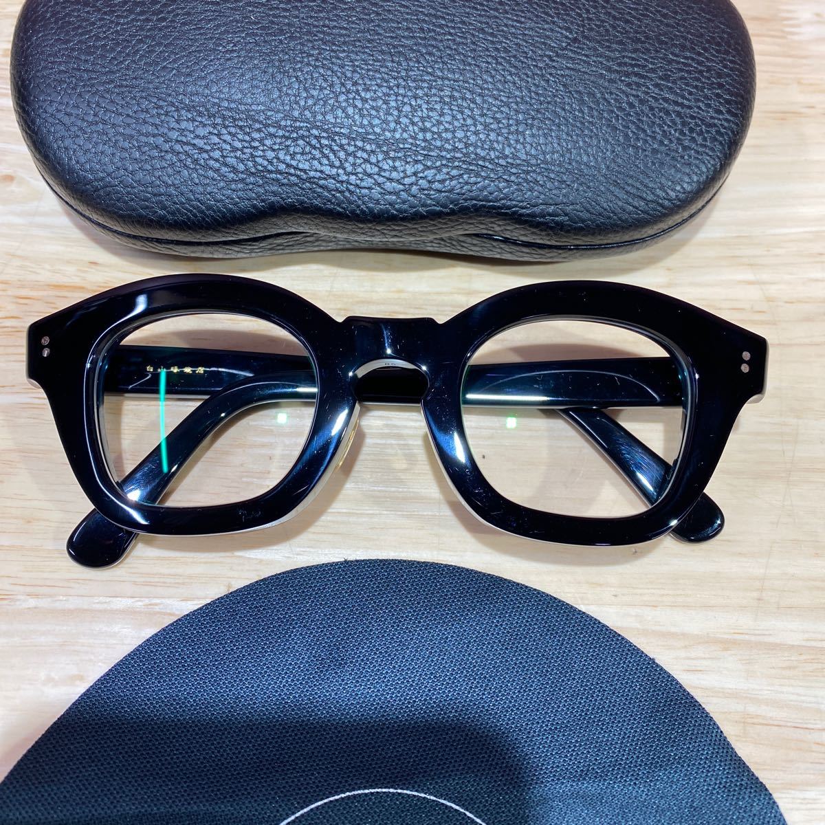 白山眼鏡店　GLAM PROTO グラムプロト　ブラック　度なしレンズ　使用感少ない美品