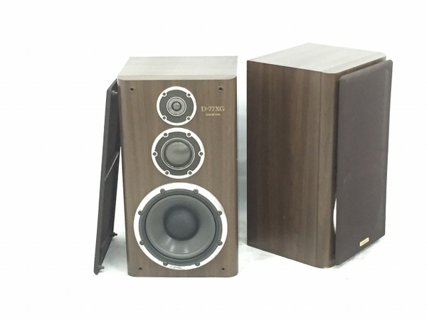 引取限定】ジャンク ONKYO D-77XG スピーカー ペア 音響機器