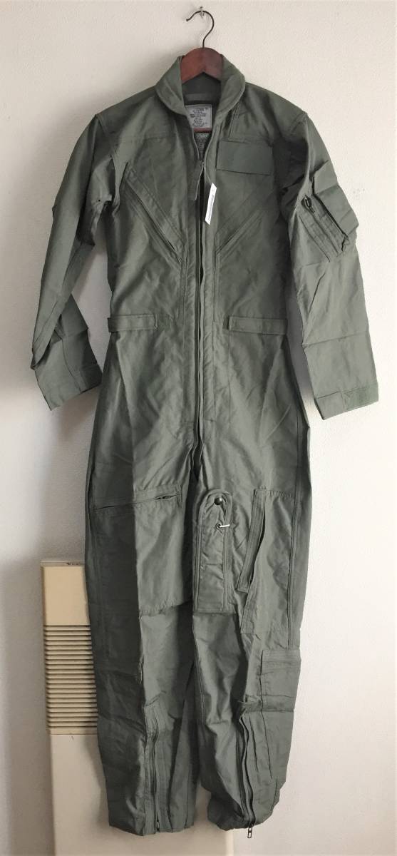 女性用耐炎フライトスーツ　CWU-27/P　セージ色　サイズ32WR　バーコードタグ付新品　米軍_1