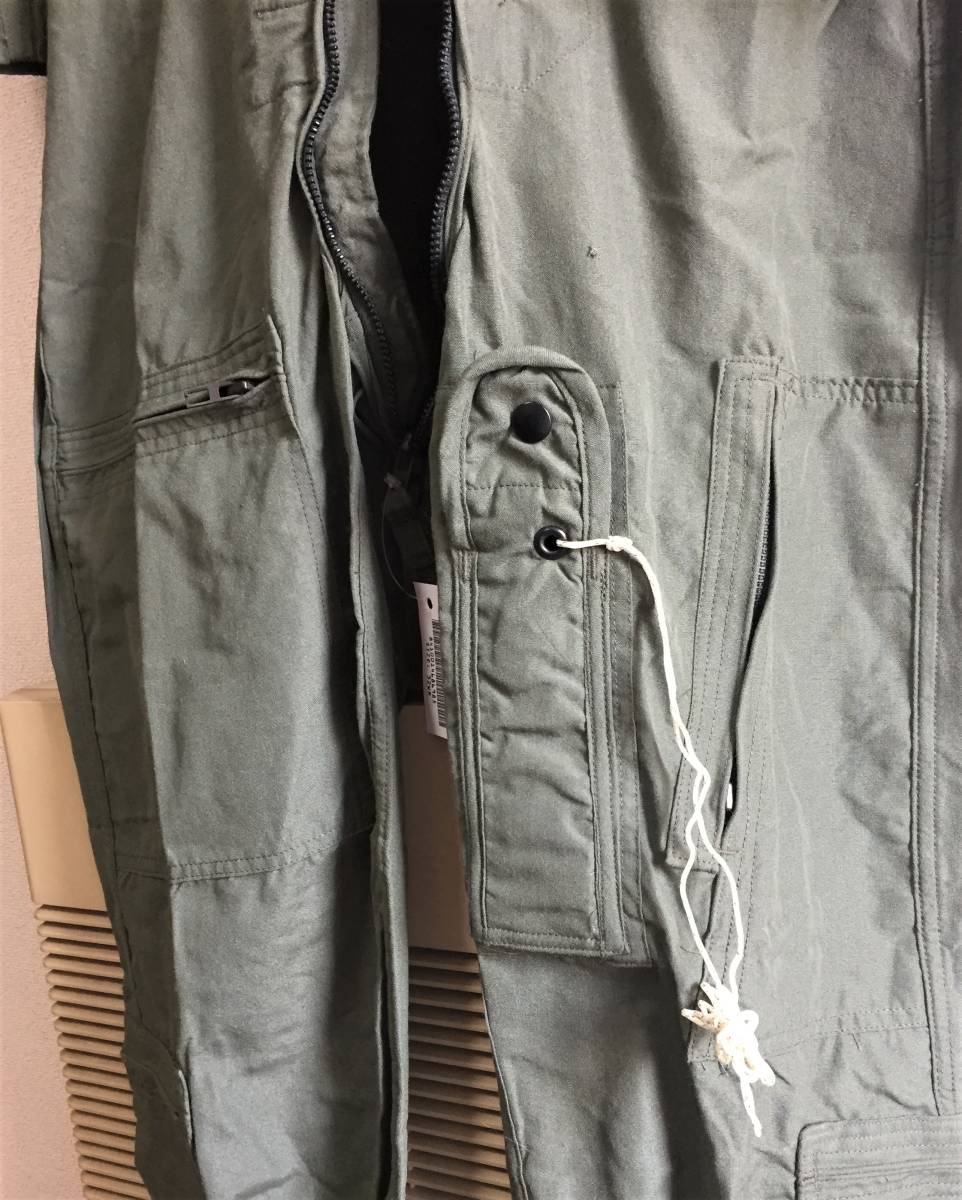 女性用耐炎フライトスーツ　CWU-27/P　セージ色　サイズ32WR　バーコードタグ付新品　米軍_6