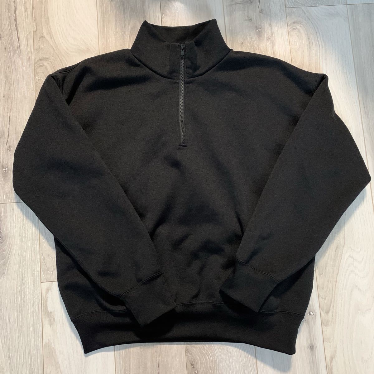 AURALLE 19aw スウェット ジップアップ ブラック ニット メンズ  