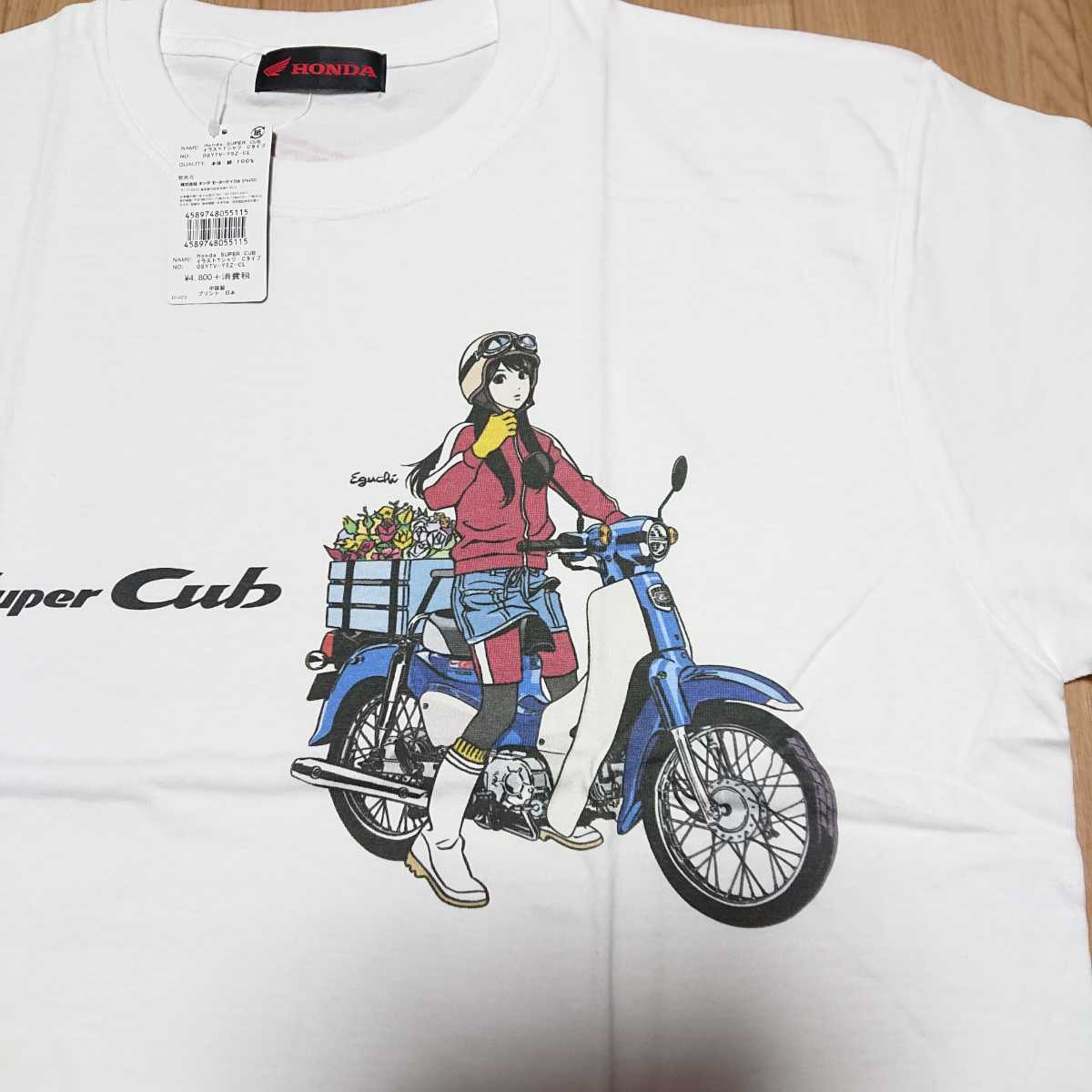 ☆ SUPER CUB 江口寿史イラストTシャツ ☆ Cタイプ【L】 HONDA ☆