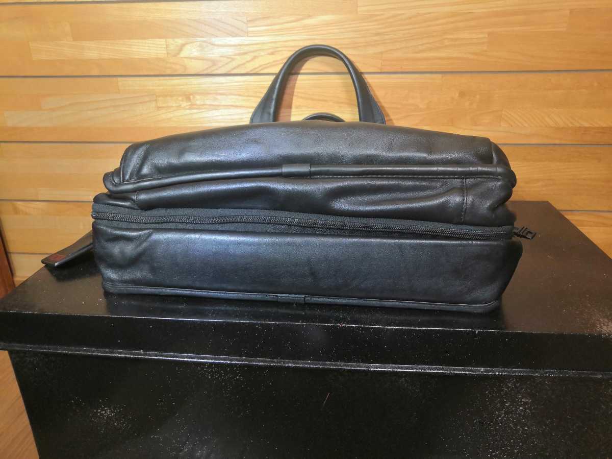 TUMI ALPHA 2 オールレザー ビジネス ブリーフケース 2way