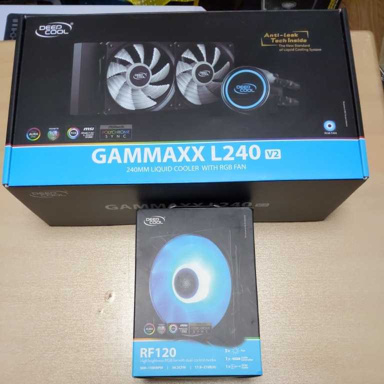 人気定番，定番 Deepcool GAMMAXX L240 V2 動作確認のみ Deepcool RF120 RGBケースファン 3個セット付属(CPUクーラー)｜売買されたオークション情報、yahooの商品情報をアーカイブ公開 - オークファン CPUクーラー