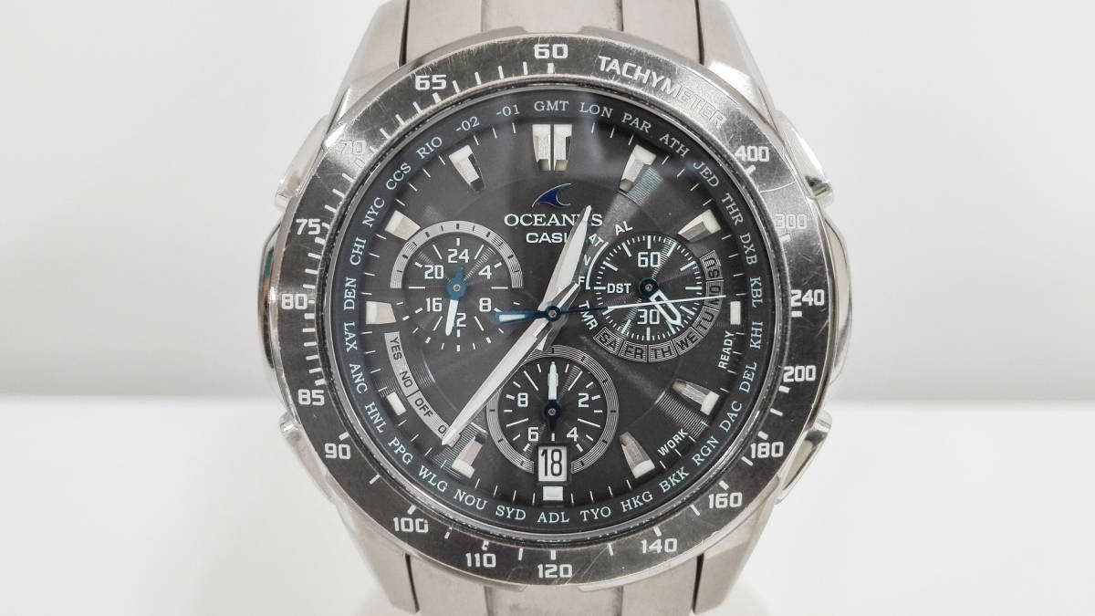  品 CASIO カシオ OCEANUS オシアナス OCW-M800 腕時計 電波ソーラー チタン(OCEANUS)｜売買されたオークション情報、yahooの商品情報をアーカイブ公開 - オークファン OCEANUS