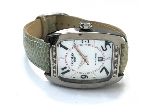 Locman ロックマン 腕時計 Titanio Ref 4 レディース シェル文字盤 アイボリー アナログ クォーツ式 売買されたオークション情報 Yahooの商品情報をアーカイブ公開 オークファン Aucfan Com