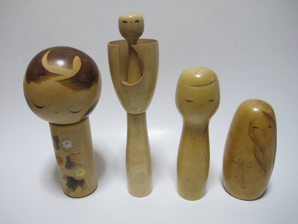 ○辻田亮三 作 こけし 創作こけし 近代 他二体 まとめて3点
