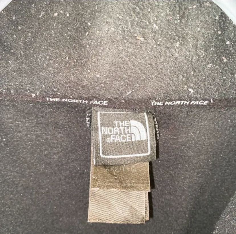 【送料無料 １円スタート】THE NORTH FACE ノースフェイス フリース ジャケット ワンポイント ブルゾン 古着 90s_4