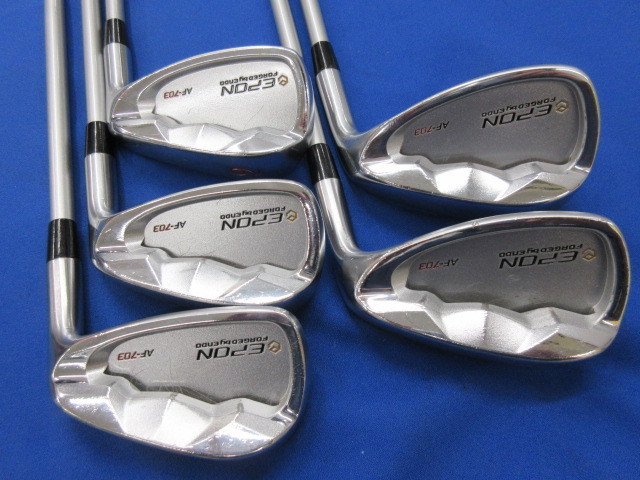 赤字超特価，人気 &dagger; エポンゴルフ ＡＦ-７０３ アイアン EPON GOLF AF-703 7-AW 5本セット AIR SPEEDER PLUS(アイアン)｜売買されたオークション情報、yahooの商品情報をアーカイブ公開 - オークファン 男性右きき用