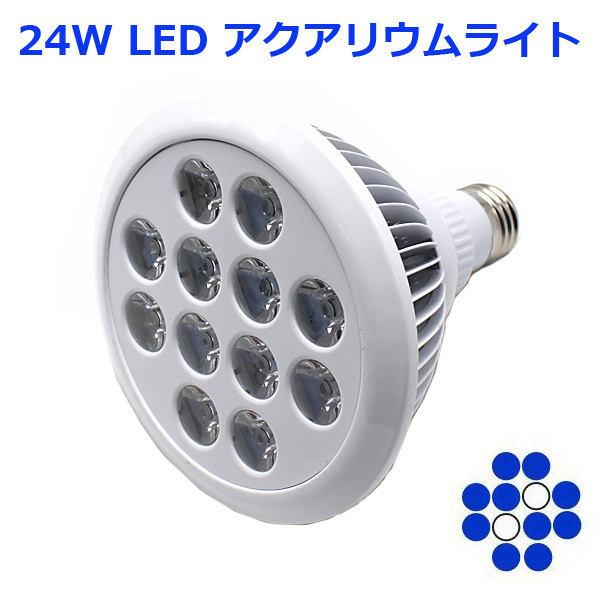 アクアリウムライト 24w 青10 白2灯 水槽照明 水草 植物育成 海水 Ledライト スポットライト 照明 売買されたオークション情報 Yahooの商品情報をアーカイブ公開 オークファン Aucfan Com