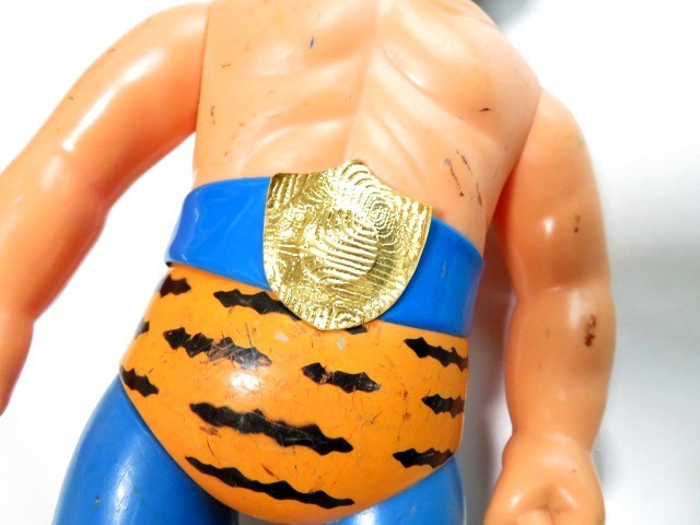 昭和当時物□ 中嶋製作所 面取れ タイガーマスク ソフビ