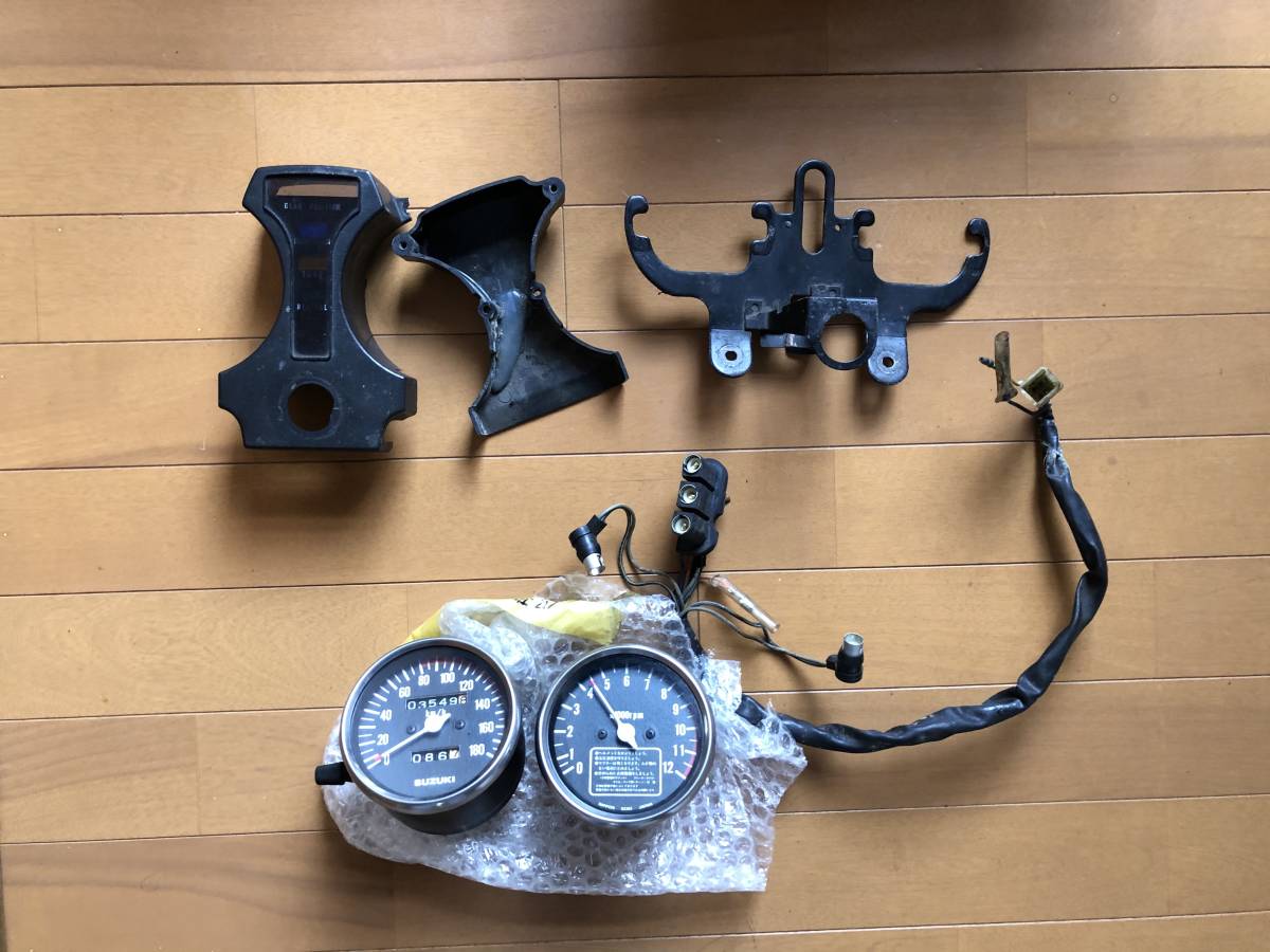 gs400 純正メーター OH済 未使用 スピードメーター +マイル SUZUKI