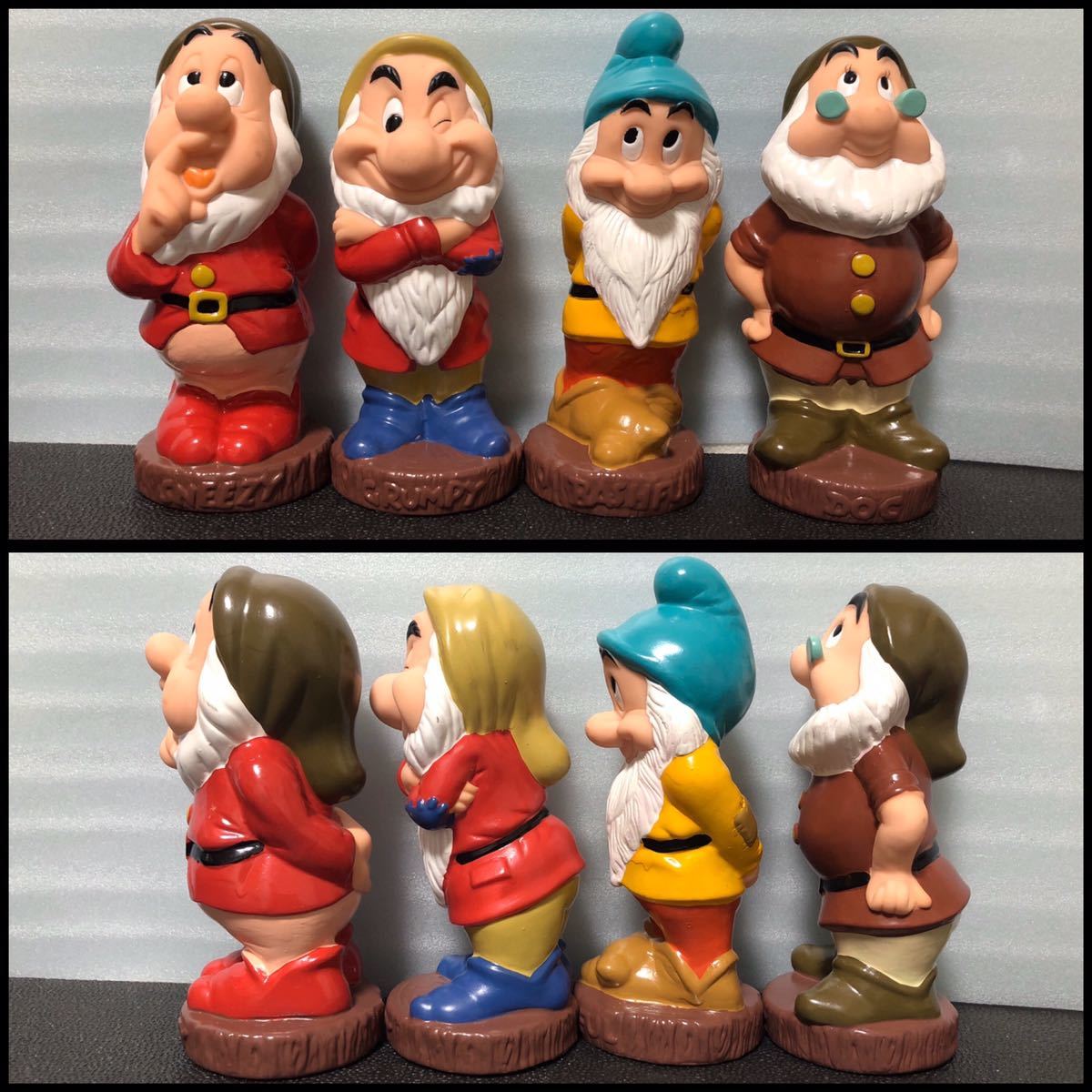 ディズニー 白雪姫 ソフビ 七人の小人 - フィギュア Disney 7人の小人 