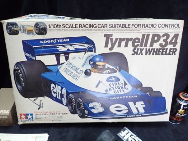 KK18◇当時物 古い タミヤ/TAMIYA タイレル P34(6輪車) F1 ラジコン 1
