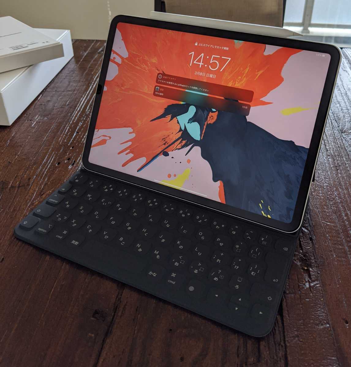 美品】iPad Pro 11インチ 64GB シルバー Wi-Fi Smart keyboard Folio+