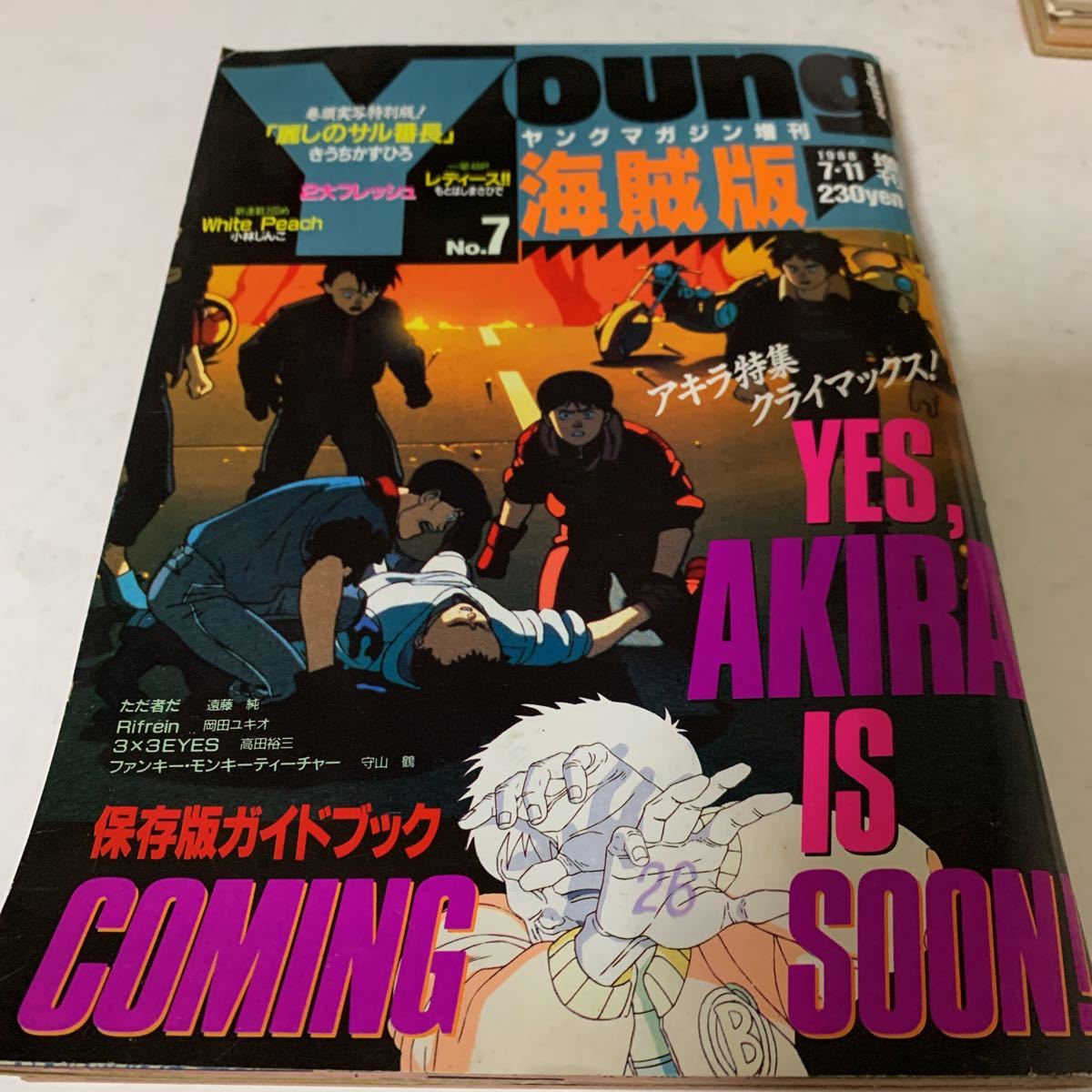 ヤングマガジン 海賊版 7号 大友克洋 アキラ AKIRA 特集 1988