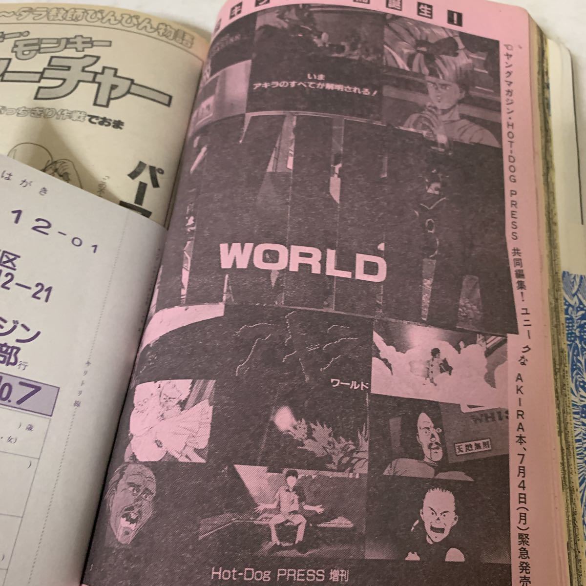 ヤングマガジン 海賊版 7号 大友克洋 アキラ AKIRA 特集 1988