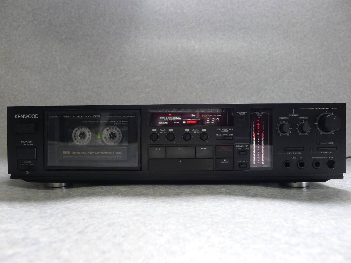 KENWOOD（ケンウッド） 3ヘッドステレオカセットデッキ KX-1100G 一部